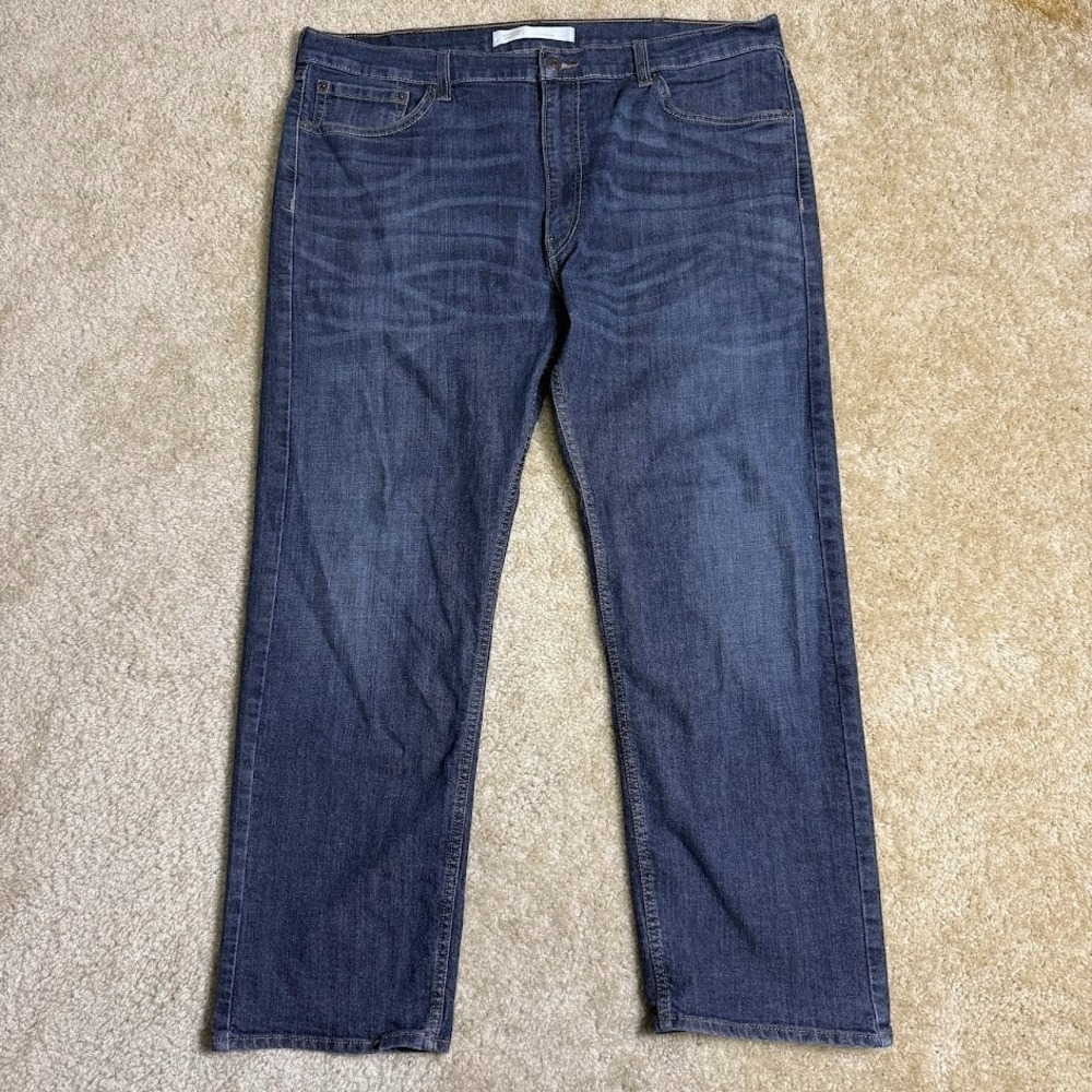 Signature Levi Strauss Jeans Mens 40x30‎ Regular Fit Dark Wash Stretch Denim